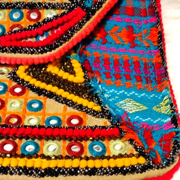 Big Buddha JS Banjo Crossbody Bag Teal Multicolor. - Picture 9 of 10